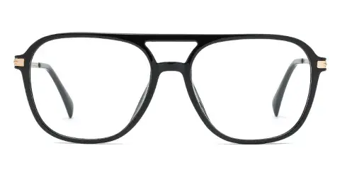 Mugwort Males Aviator TR90 Metal Hybrid Eyewear, Classic Double Bridge Design