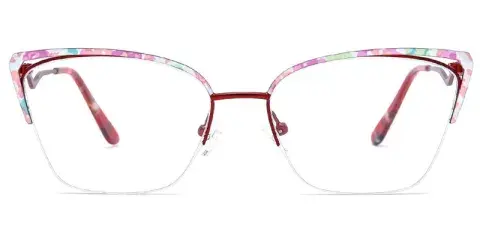 Neenah Women's 55mm Cat Eye Stainless Steel Optical Frame | Eyewear Factory Wholesale