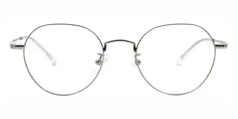 Penguin Titanium Aolly Oval Teenager Eyeglasses, Round End Acetate Temple Tips, Anti Slip, Skin Friendly