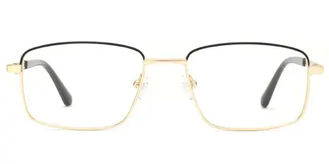 Portage Rectangle Men's Classic Metal Optical Frame