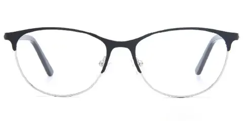 Rochelle Women's Fashion Oval Metal Optical Frame Ready Stock
