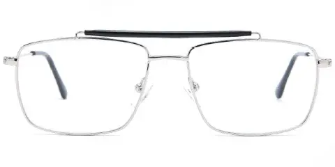 Roswell - Men's Full Rim Metal Optical Frame with Top Bar