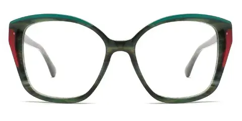 Women's Butterfly Laminated Acetate Eyeglasses Frame
