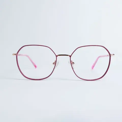 Abilene Geometric Stainless Steel Women's Eyeglasses Frame