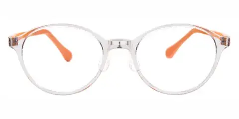 Cloud G850 Teenager Oval Optical Frame, Color Saturated, Crystal Clear