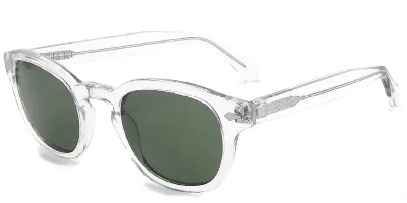 Ada Polarzied Pantos Acetate Sunglasses for Women, 49mm - Crystal