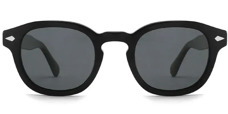 Ada Polarzied Pantos Acetate Sunglasses for Women, 49mm - Black