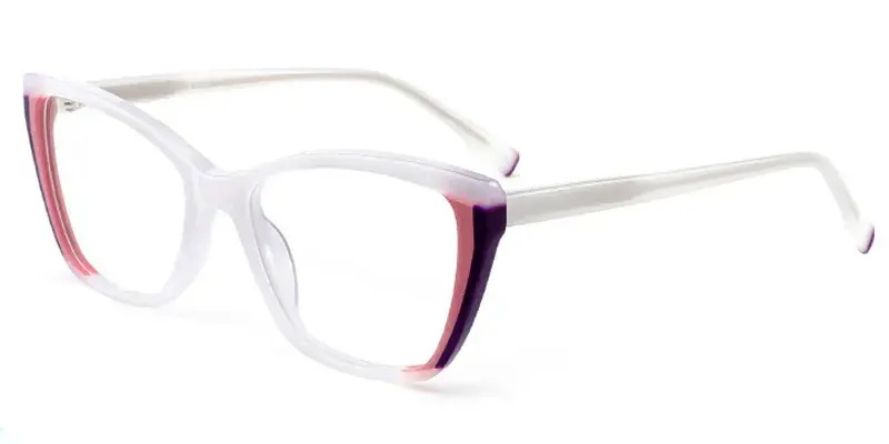 Baraboo Women's Acetate Eyeglasses Frame - White