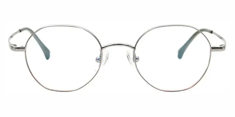 Bear Cub Titanium Alloy Round optical frame,Super light, Zero pressure  - Silver