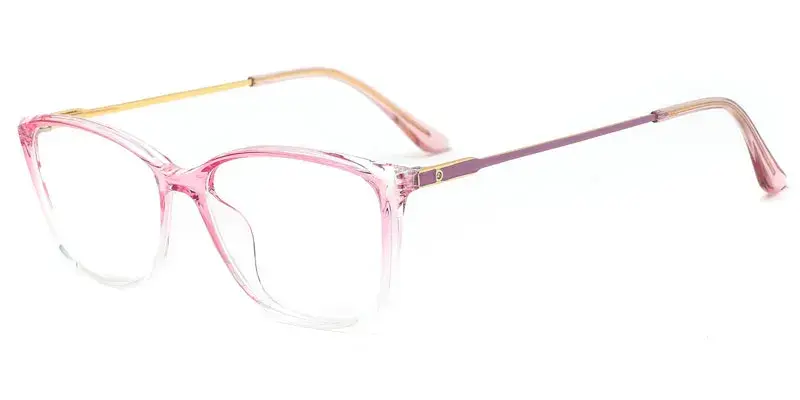 Beatrice Women's Facet Desgined TR90 Spectacel Frame - OEM Customization - Pink