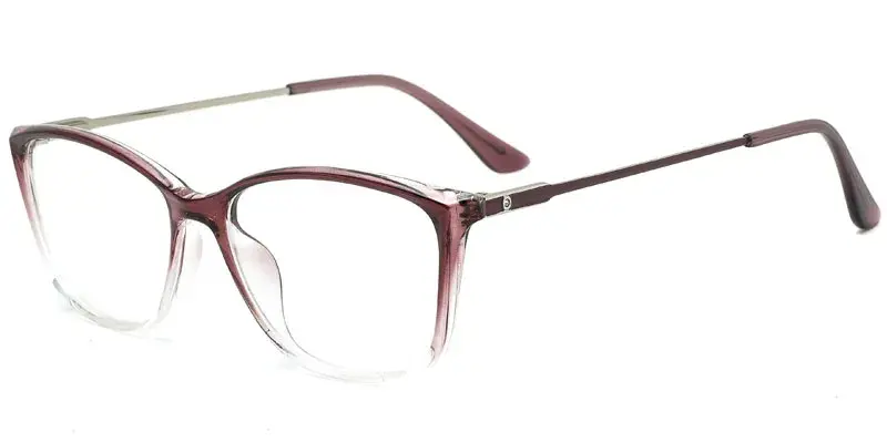 Beatrice Women's Facet Desgined TR90 Spectacel Frame - OEM Customization - Purple