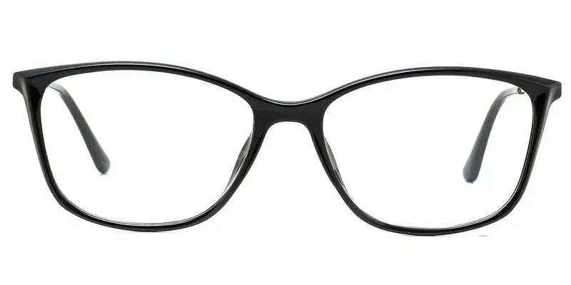 Beatrice Women's Facet Desgined TR90 Spectacel Frame - OEM Customization - Black