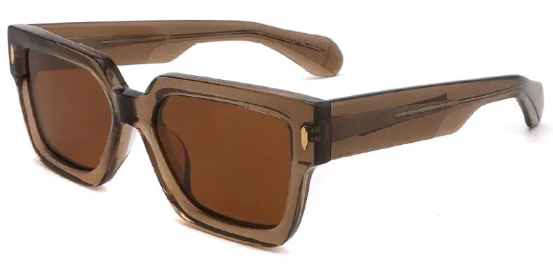 Belfast OEM Unisex Acetate Polarized Sunglasses, 54mm - Khaki
