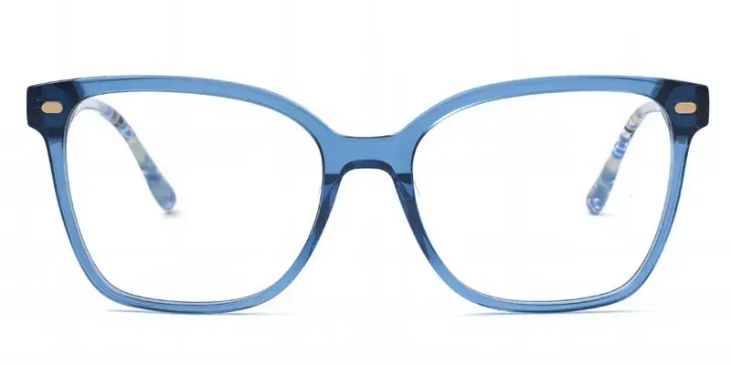Berea Women's Fashion Handmade Clip-on Sunglasses - Blue