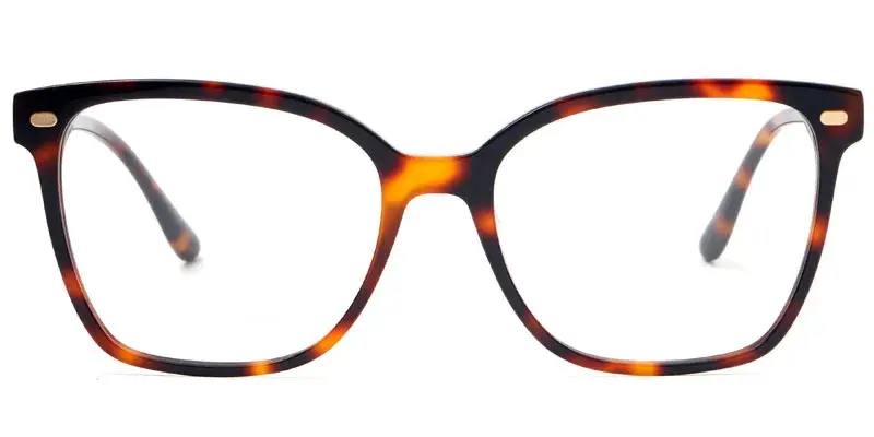 Berea Women's Fashion Handmade Clip-on Sunglasses - Brown Tortoise