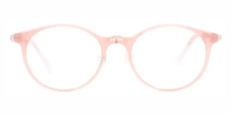 Carousel TR90 Round Full-rim Teenagers Eyeglasses,hypoallergenic contact  - Pink