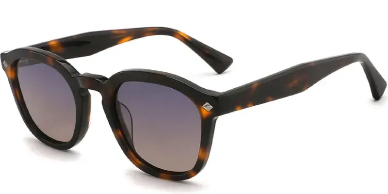 Chester Womens Acetate Polarized Sunglasses, 49mm - Brown Tortoise