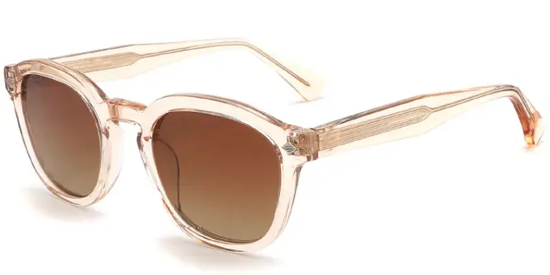 Chester Womens Acetate Polarized Sunglasses, 49mm - Champagne