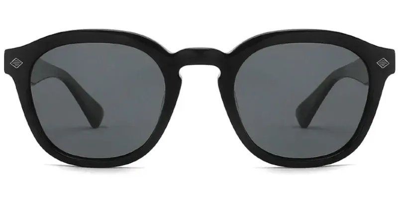 Chester Womens Acetate Polarized Sunglasses, 49mm - Black