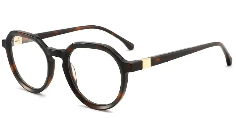 Clinton Unisex Acetate Flex Hinge Spectacle Frame, 51mm - Brown Tortoise