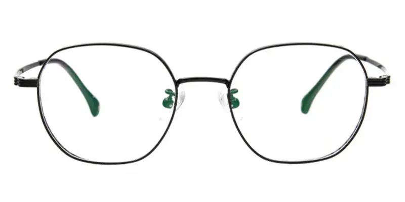 Cookie Crunch TItanium Aolly High Student Essential Eyeglasses,Skin Friendly Comfort  - Black