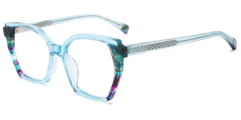 Dillon Acetate Lamination Optical Frame for Women, 53mm - Blue