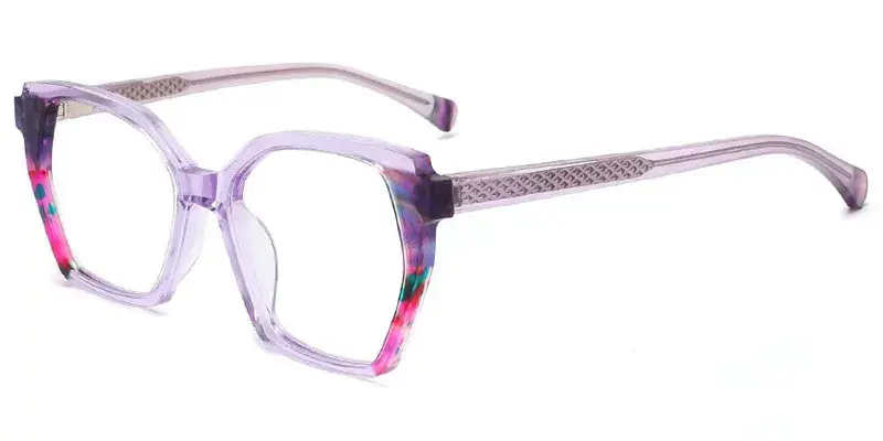 Dillon Acetate Lamination Optical Frame for Women, 53mm - Purple