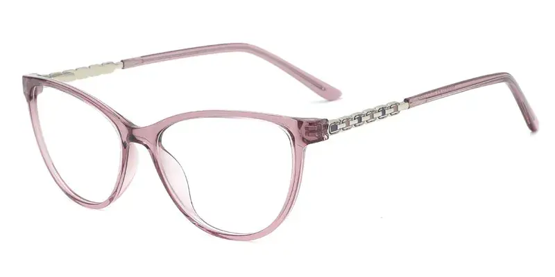 Elmira Womens Flexible Injected Plastic Optical Frame for Women, 53mm - Purple