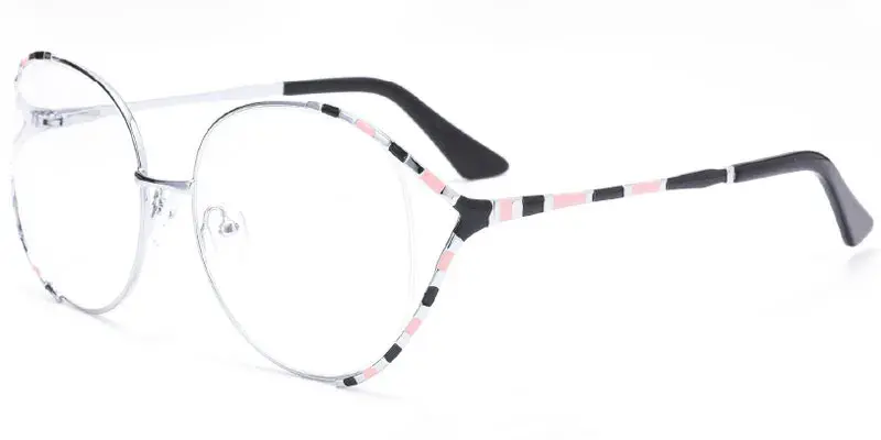 Emporia - Factory OEM 56mm Womens Metal Spectacle Frame - Black/Silver