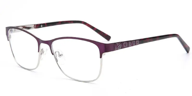 Fairfield - Factory Bulk Order Women's Stainless Steel Optical Frame - Purple/Silver