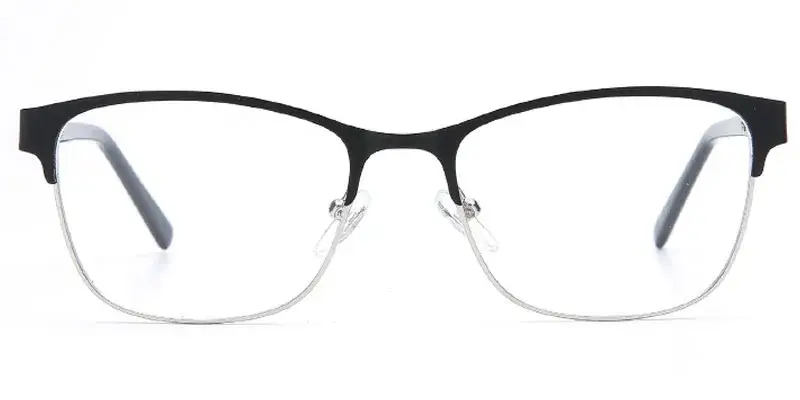 Fairfield - Factory Bulk Order Women's Stainless Steel Optical Frame - Black/Silver