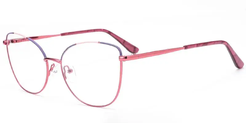 Gretna - Bulk Wholesale Women's 56mm Cat-Eye Optical Frame - Red
