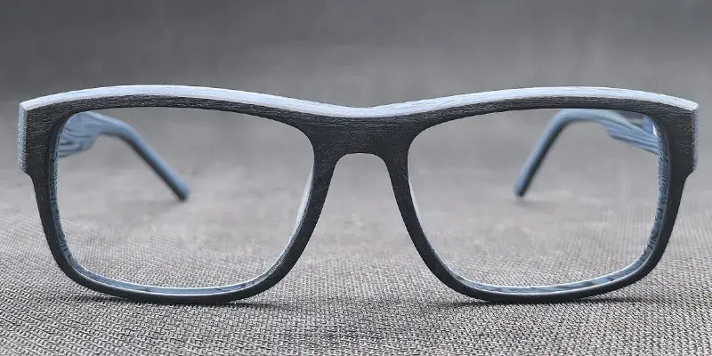 Hawthorn 55mm Men's Acetate Spectacle Frame - Black Blue