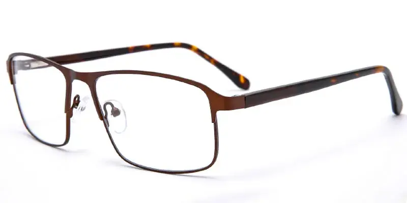 Holyoke - Factory Ready Stock Men's Extend Fit Metal Optical Frame - Brown