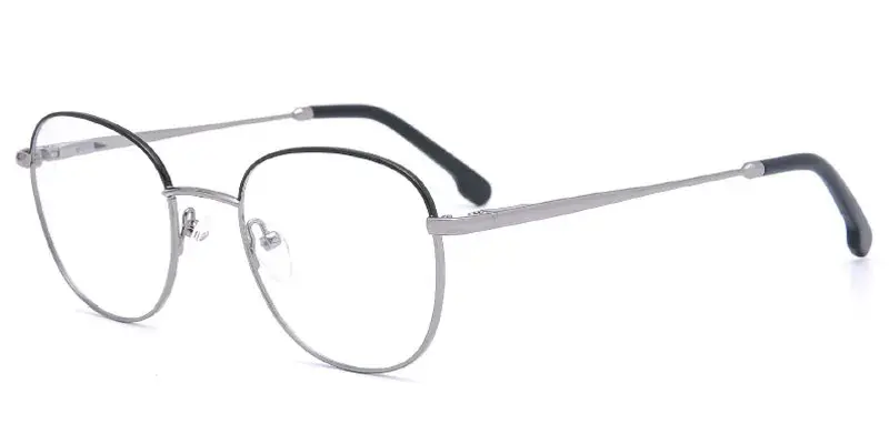 Honesdale 50mm Unisex Eyeglasses Frame | Factory Direct OEM/ODM - Light Gunmetal