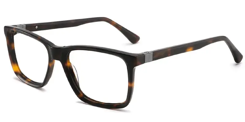 Hutchinson Square Vinyl Eyewear Frame for Men, 51mm - Brown Tortoise