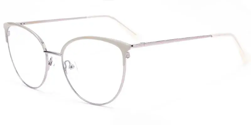 Iberia - Lady's 53mm Stainless Steel Optical Frame Bulk Wholesale - Silver