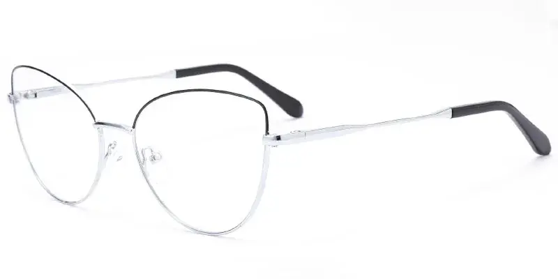 Lafayette - Factory Ready Stock Women's 56mm Oversize Metal Eyewear Frame - Silver
