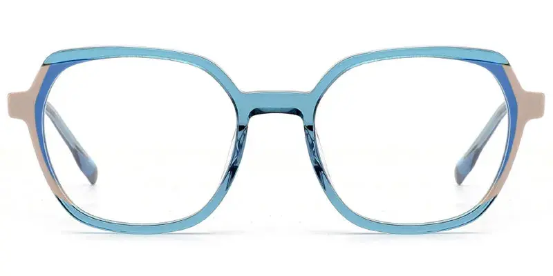 Lansing Women's 52mm Laminated Acetate Optical Frame - Factory Direct - Blue
