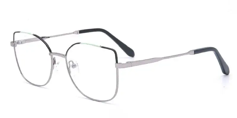 Lebanon - Wholesale Women's 54mm Fashion Metal Eyeglasses Frame - Light Gunmetal
