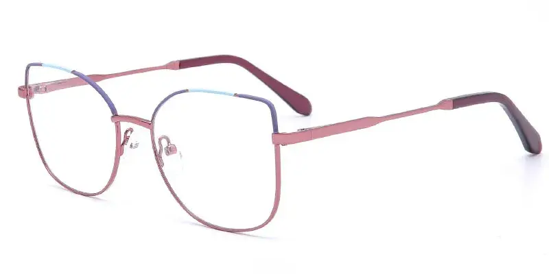Lebanon - Wholesale Women's 54mm Fashion Metal Eyeglasses Frame - Red
