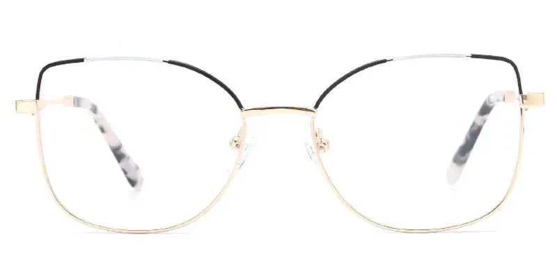 Lebanon - Wholesale Women's 54mm Fashion Metal Eyeglasses Frame - Gold