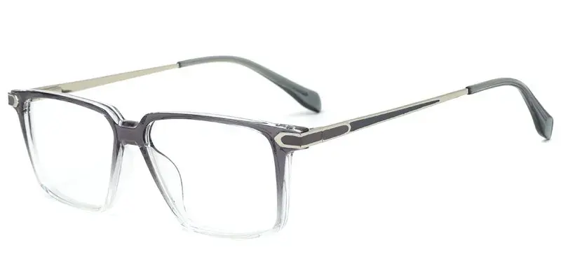 Lewistown TR90 Injected Rectangle Spectacle Frame for Men Factory Price Wholesale, 52mm - Grey