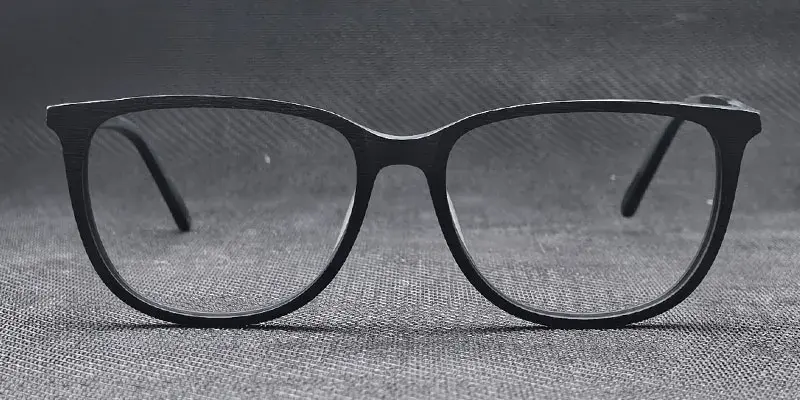Liora Wooden Texture Bio Acetate Optical Frame - Purple
