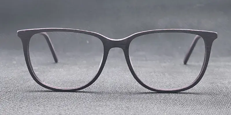 Liora Wooden Texture Bio Acetate Optical Frame - Purple