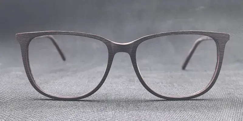 Liora Wooden Texture Bio Acetate Optical Frame - Brown