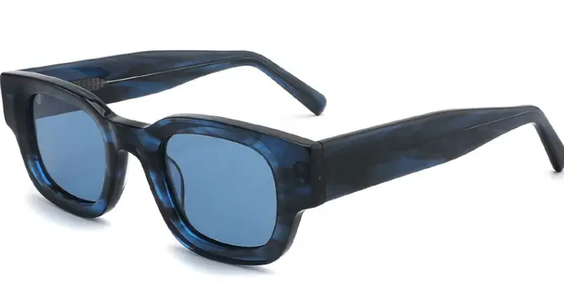 Livingston Women's Bold Polarized Acetate Sunglasses, 46mm - Blue