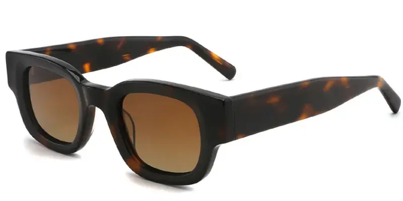 Livingston Women's Bold Polarized Acetate Sunglasses, 46mm - Brown Tortoise