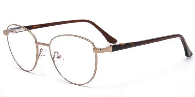 Lynn Womens 50mm Metal Spectacle Frame China Factory Supply - Gold/Tortoise