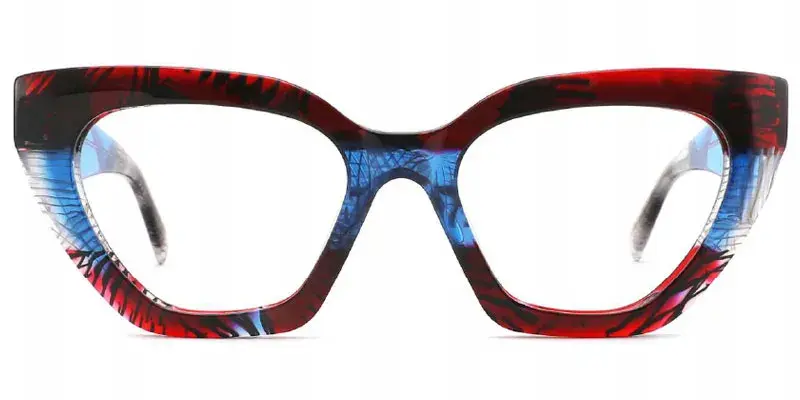 Minnesota Vintage Cat Eye Acetate Eyeglasses Frame, 53mm - Red